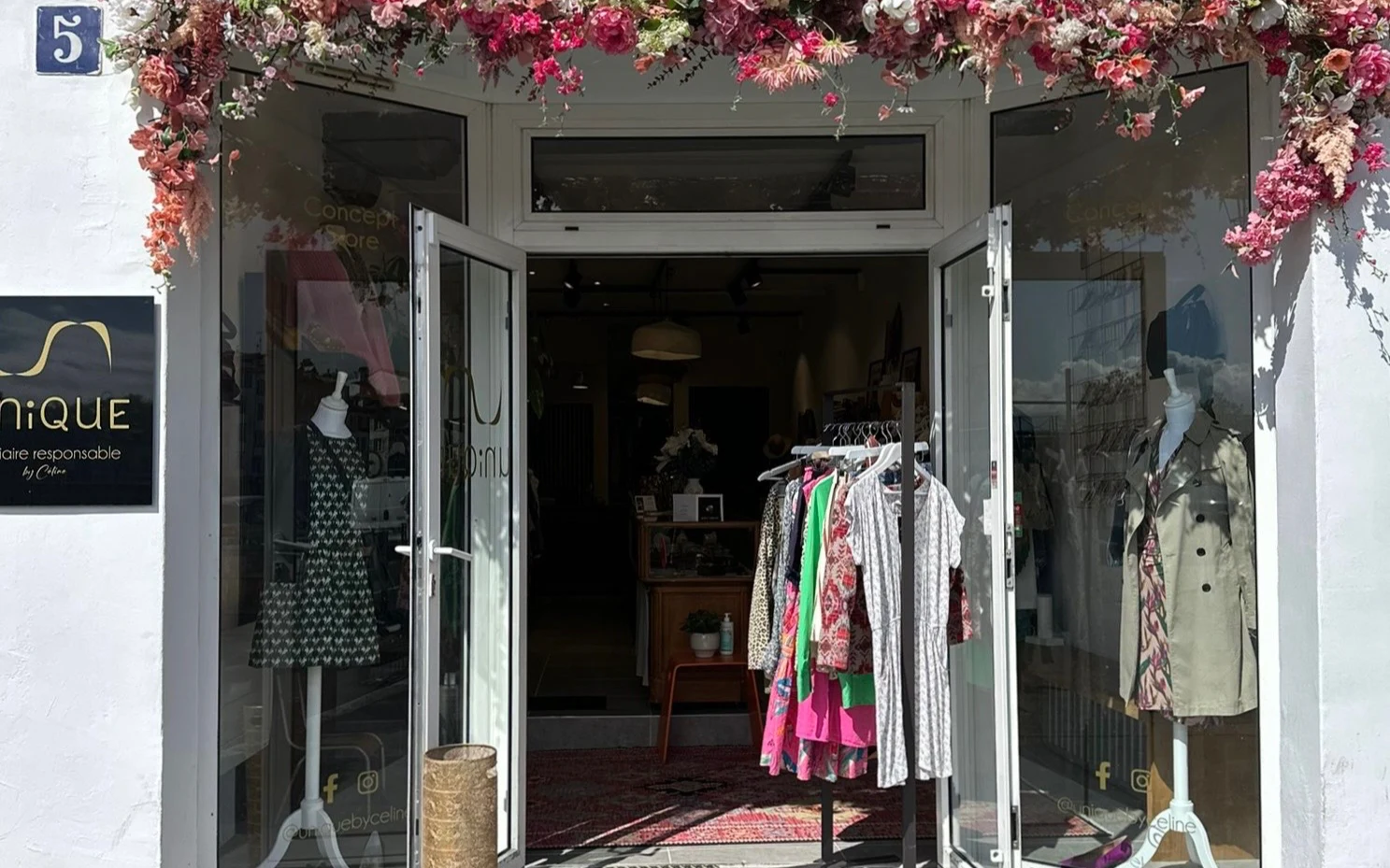 La devanture de la boutique UNiQUE by Céline